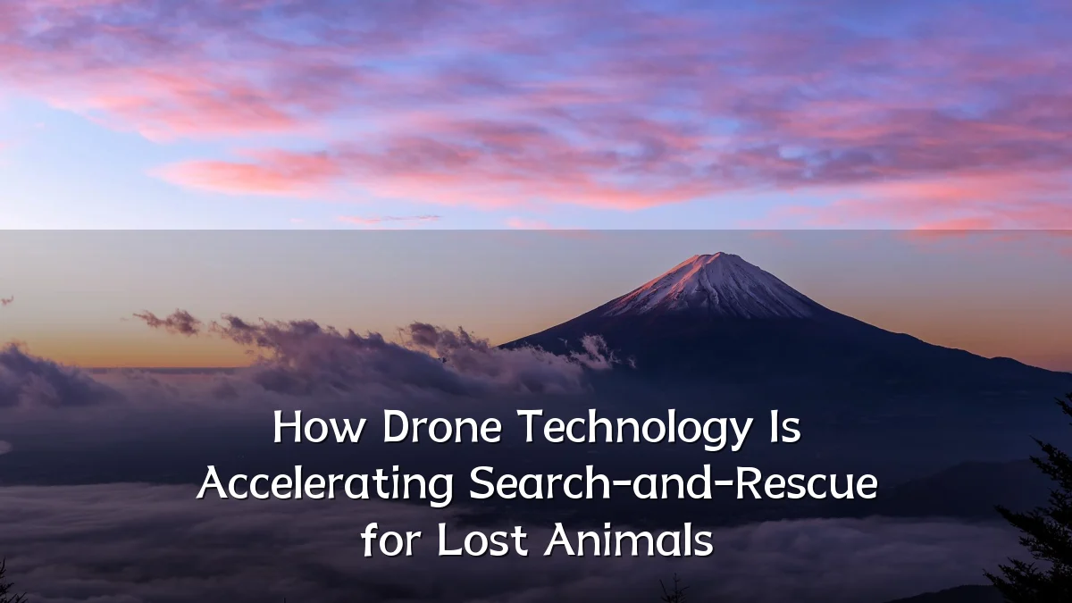 How Drone Technology Is Accelerating Search-and-Rescue for Lost Animals
