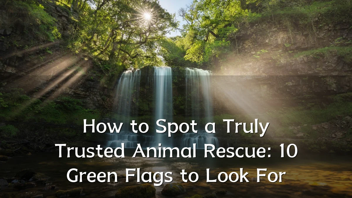 How to Spot a Truly Trusted Animal Rescue: 10 Green Flags to Look For